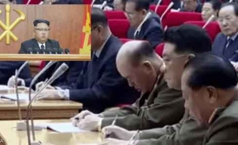 قائد أركان الجيش يغفو خلال كلمة كيم جونغ أون