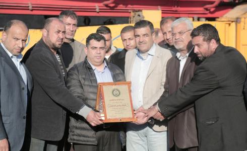 هنية والأسرة الرياضية في غزة يكرمون شركات الباطون وسط القطاع 