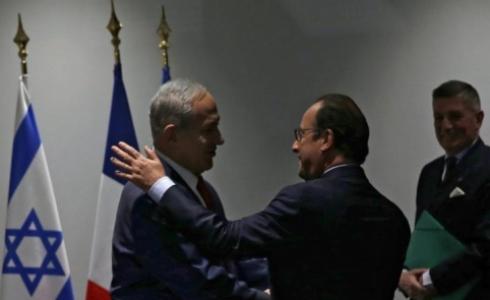 فرانسوا هولاند وبنيامين نتنياهو 