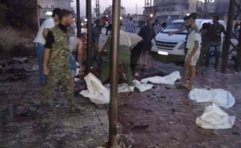 من مكان التفجير في حي الصالحية
