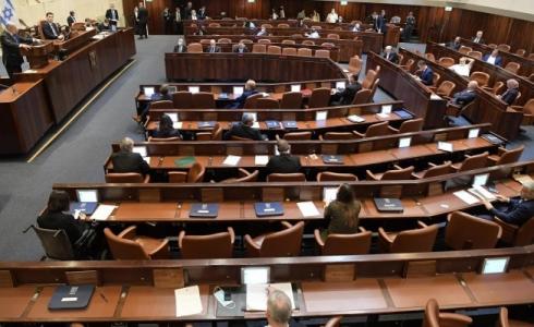 جلسة الكنيست، أمس 