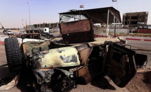 إحدى مركبات داعش بعد استهدافها من التحالف الدولي - أرشيف