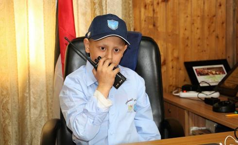 محمد عبد النبي طفل من غزة مديراً لشرطة نابلس