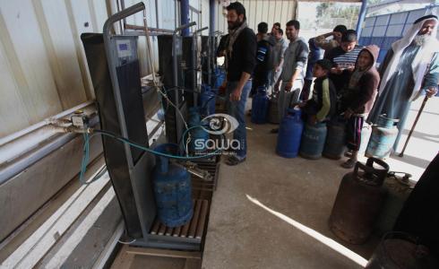 محطة لبيع غاز الطهي في غزة -APA