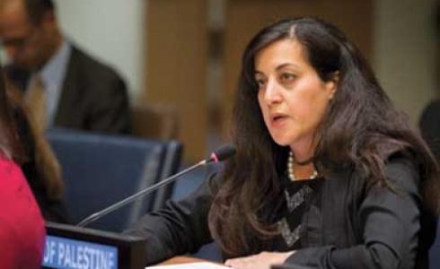 القائمة بالأعمال بالإنابة للبعثة المراقبة الدائمة لدولة فلسطين لدى الأمم المتحدة السفيرة فداء ناصر / ارشيفية