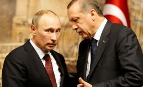  الرئيس التركي، رجب طيب أردوغان ونظيره الروسي