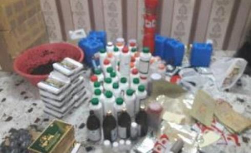 ضبط مصنع معسل وكريمات ومنشطات جنسية داخل منزل في نابلس