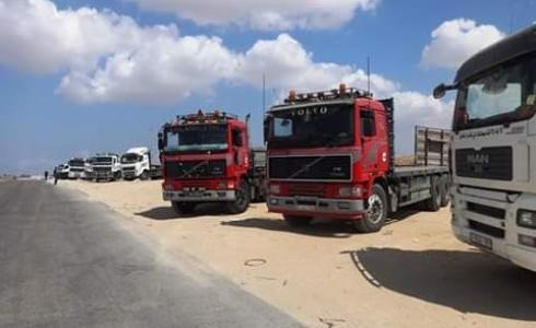 غزة: تنظيم حملة توعية مرورية لسائقي شاحنات معبر كرم أبو سالم التجاري