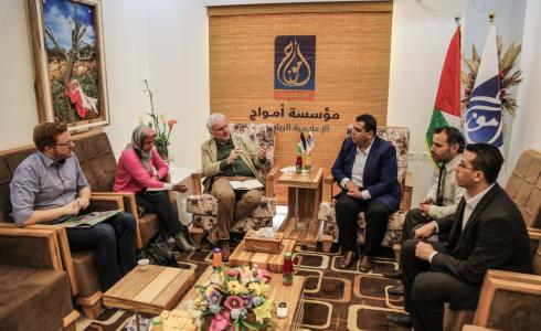 "هنية" يستقبل شمالي ويفتتح استديو زقوت