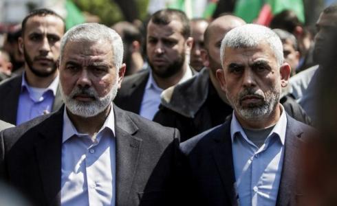 قادة حماس بغزة -يحيى السنوار وإسماعيل هنية-