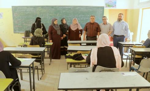 الفرا يتفقد لجان امتحان دورة أغسطس 2020 للثانوية العامة