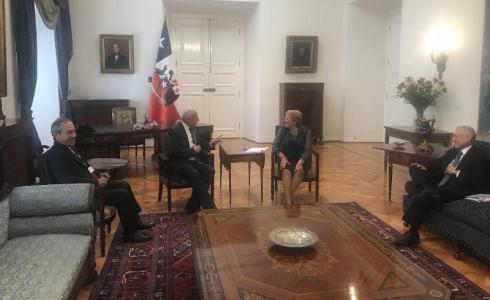 المالكي يلتقي رئيسة تشيلي