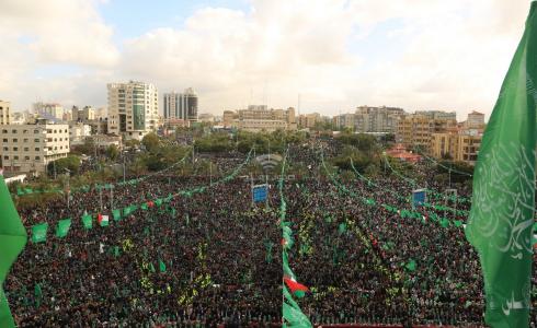 مهرجان انطلاقة حماس في غزة العام الماضي