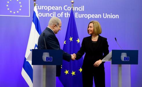 مؤتمر صحفي مشترك بين موغيريني ونتنياهو