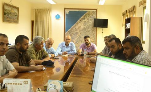 بلدية خان يونس تستعد لموسم الشتاء