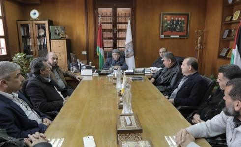 اجتماع بلدية غزة مع الفصائل الفلسطينية حول فيروس كورونا