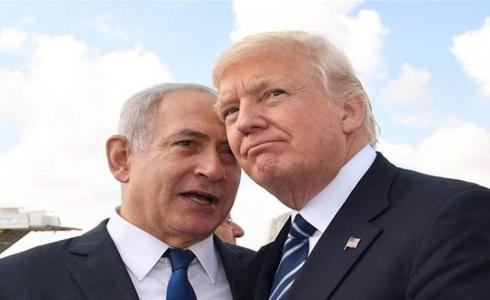 الرئيس الاميركي يدعم خطة صفقة القرن لاسرائيل