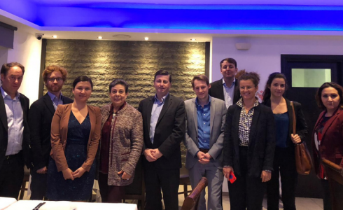 عشراوي خلال لقائها لوفد أوروبي رسمي 