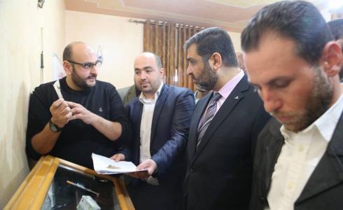 النائب العام  ضياء الدين المدهون يزور الإدارة العامة لمكافحة المخدرات