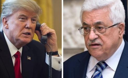 الرئيس الفلسطيني محمود عباس و الرئيس الأميركي دونالد ترامب 