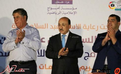 امواج تكرم باسل ناصر وخدمات جباليا بطل دوري كرة الطائرة 