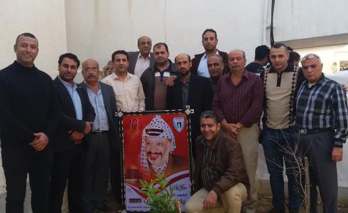 الاسرة الرياضية تشارك في احياء ذكرى وفاة ياسر عرفات