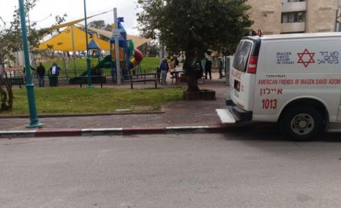 من مكان الجريمة باللد، اليوم