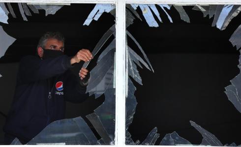 جانب من القصف الإسرائيلي فجر اليوم