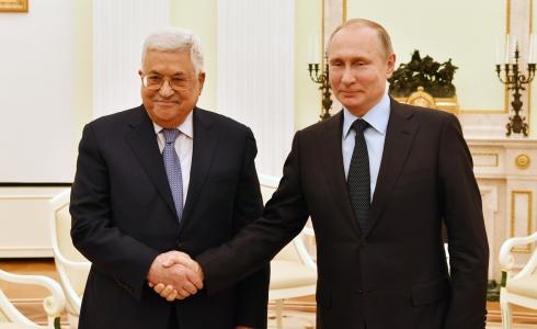 الرئيس الروسي فلاديمير بوتين والرئيس الفلسطيني محمود عباس