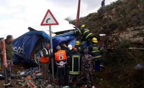 حادث طرق على مفترق زعترة