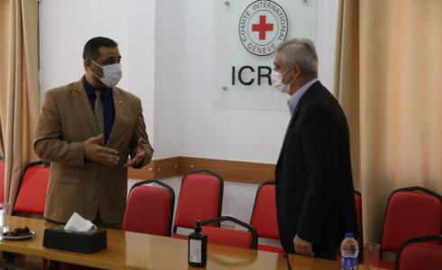  النائب العام في غزة ضياء الدين المدهون مع  ايجناسيو كاراسيس