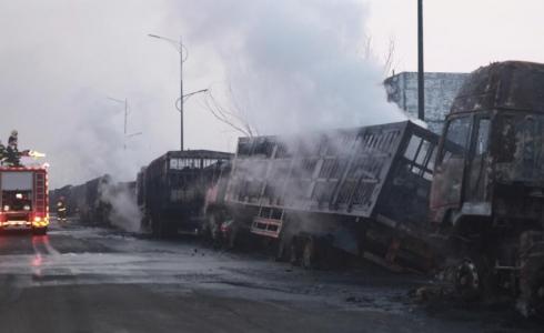 الصين مقتل 22 شخص بانفجار مصنع 