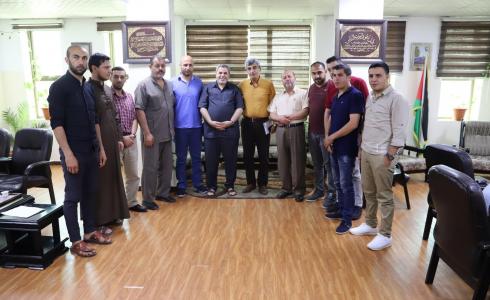 بلدية جباليا النزلة تناقش مشروع شارع الشهيد أحمد فكري أبو وردة