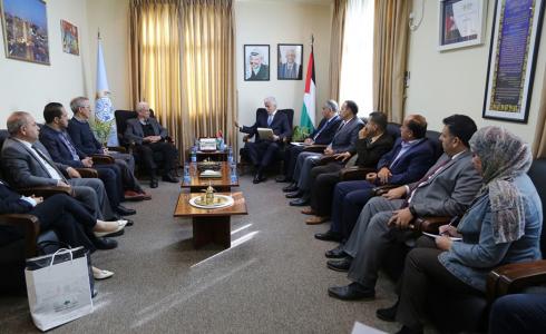 لقاء الوزير عورتاني مع رئيس جامعة بيرزيت 