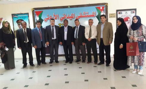  وفد من تجمع الشخصيات الفلسطينية يزور المستشفى الميداني الأردني