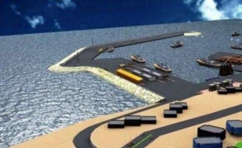 مخطط توضيحي للجزيرة الاصطناعية قبالة سواحل غزة