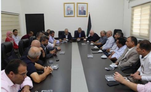 المحافظ يلتقي عضو اللجنة المركزية لحركة فتح محمد المدني