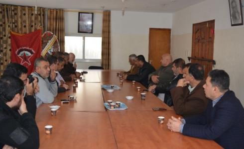 الديمقراطية تستقبل وفد من فتح