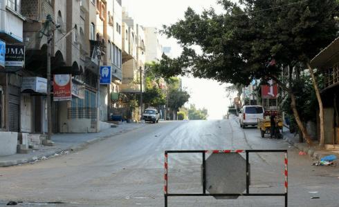 شوارع غزة في ظل حالة الحظر 