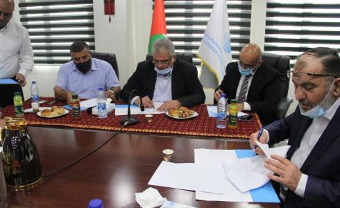 توقيع مذكرة تفاهم إنشاء محطة معالجة المياه في الخليل