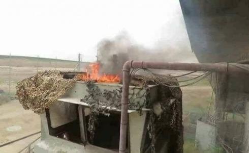 تفجير وحرق خيمة بموقع عسكري إسرائيلي قرب حدود غزة