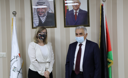 المستشار أبو شرار وممثلة كندا روبن ويتلوفر