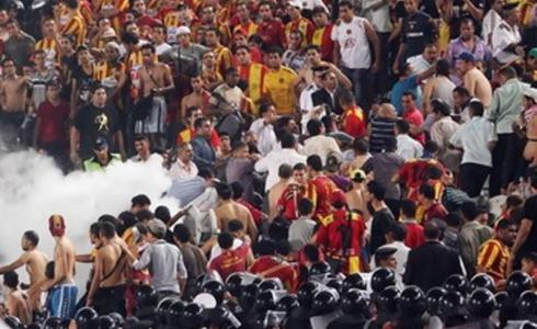 أحداث الشغب خلال لقاء الترجي والنجم