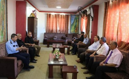 تربية الوسطى تبحث التعاون المشترك مع شرطة المحافظة الوسطى