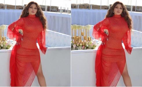 فستان هيفاء هبي في مسلسل اسود فاتح