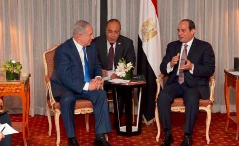 لقاء سابق بين الرئيس المصري عبد الفتاح السيسي وبنيامين نتنياهو