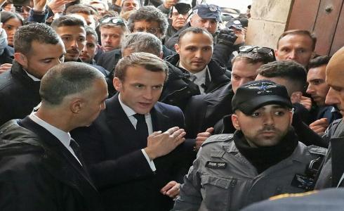 الرئيس الفرنسي إيمانويل ماكرون في القدس