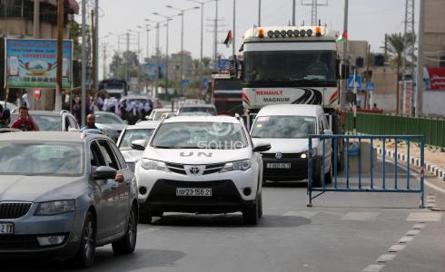لحظة دخول الوقود القطري إلى قطاع غزة 