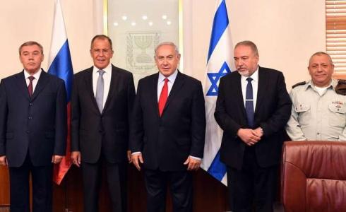 اجتماع رئيس الحكومة الإسرائيلية بنيامين نتنياهو مع وزير الخارجية الروسي سيرغي لافروف ورئيس هيئة الأركان غيراسيموف 