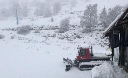 الثلوج تُزين جبل الشيخ